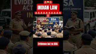 🇮🇳🚨🇮🇳👮Evidence Act vs BSA #indianlaw #history #legalawareness #facts #bns #ipc #police #upsc #ips