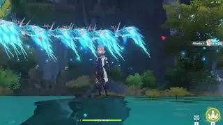 Albedo Summoning 100 oceanids (Genshin Impact)