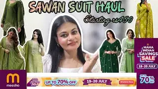 Affordable SAWAN 3 piece Kurta Set from meesho #meeshohaul #fashion #under500rs unde