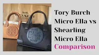 Tory Burch Micro Ella Tote vs Tory Burch Micro Shearling Ella Tote | Do They Fit the Same Amount?