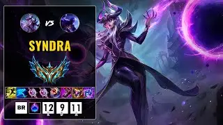 💀 SYNDRA: DAÑO PURIFICADO y CONTROL | 12/9/11 con 55% KP y 35 de Visión (VARAS INNECESARIAS MVP)