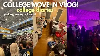 COLLEGE MOVE IN VLOG TOWSON UNIVERSITY HARRIS HALL!!! | College Diaries 01