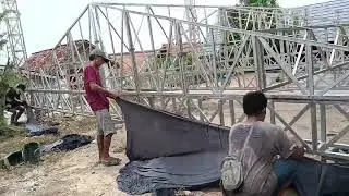 Loading rigging 10x8 di pucuk gunung. Kembang bogorejo