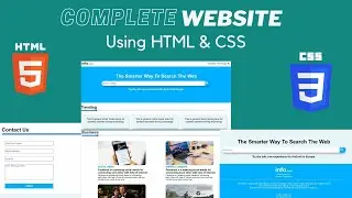How To Make Website Using HTML And CSS | Website Design With HTML And CSS