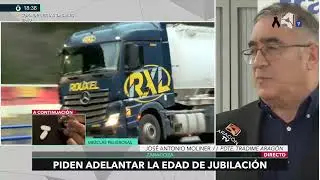 José Antonio Moliner explica la situación del transporte en Aragón TV