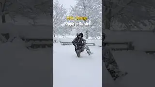 Real winter in Sweden/ learn Swedish here