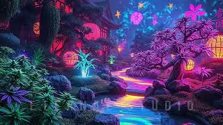 Animated Background - Surreal Japanese Zen Garden, Psychedelic Marijuana Cannabis Live Wallpaper