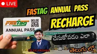 Fastag Annual Pass  Recharge | How to Do |Telugu | CA SAI KRISHNA