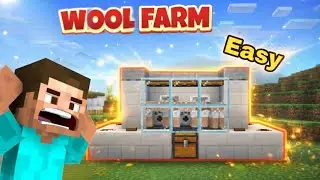 Easy wool farm in Minecraft | Minecraft pocket edition| #minecraft