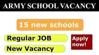 ARMY PUBLIC SCHOOL VACANCY UPDATE 2020 | AWES VACANCIES UPDATE | APS 2020 VACANCIES 2020 |