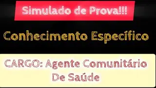 SIMULADO DE PROVA -  para ACS - Agente Comunit&aacute;rio de Sa&uacute;de -BANCA CONSULPLAN