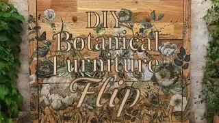 DIY Large Floral Transfer Application, Furniture Art, DIY Furniture @SolbeeHome
