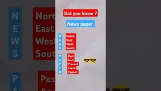 Full Form of Newspaper #handwriting #english #fullform #funny #viral