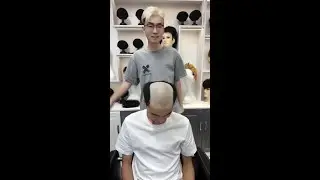 #Men's Wig #Huaibei Hair Transplant Wig, the Magic Bald Head #Custom Wig