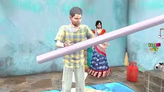 Bahubali Puri Desi Mutton Curry Giant Puri Cooking Challenge Street Food Hindi Kahani Moral Stories