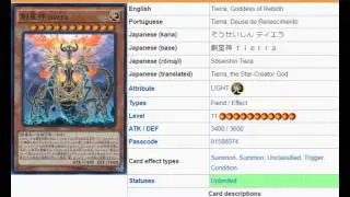YuGiOh101: Card Review: Tierra, Goddess of Rebirth