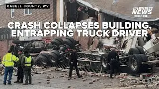 Driver hospitalized following crash that collapsed building in West Virginia