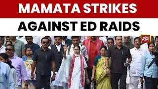 Mamata Banerjee Leads TMC Protest March in Kolkata Accusing Centre of Political Targeting