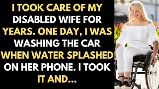 I TOOK CARE OF MY DISABLED WIFE FOR YEARS. ONE DAY, I WAS WASHING THE CAR WHEN WATER...