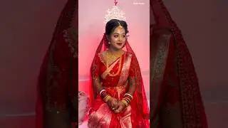 Bengali Wedding New Bride Makeup Look #biya #bridelmakup #shorts