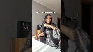 EID HIJAB TUTORIAL SO EASY!🧕🏽. #eidhijabtutorial #hijabtutorial #modestfashion #eid2025