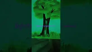 reflection of different colours on a drawing of a tree #youtubeshorts #shorts #science #light