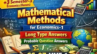 +3 semester-3 economics (Honos) probable Question answers #viralvideo #MME-1 #MATH#NEP-2020