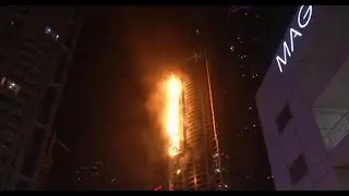 Fire engulfs Dubai residential high-rise for second time