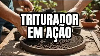 🔨 Triturador para Fazer Caqueira de Telha e Tijolo Mo&iacute;do | SUBSTRATO PERFEITO para Bonsai