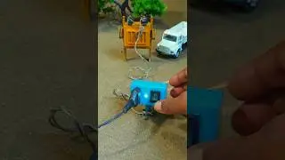 Mini hand pump project water with supply motor drinks cow hen farm #handpump #shorts #452