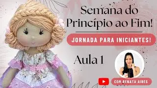 Aprenda a fazer Boneca de Pano para iniciantes - Passo a Passo - aula 1
