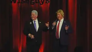 Trump and Biden at Wiseguys Comedy Club in Salt Lake City.