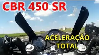 CBR 450 SR - Arrancada na sa&iacute;da do ped&aacute;gio - ACELERA&Ccedil;&Atilde;O TOTAL!!!
