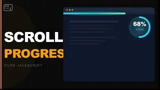 Build a Scroll Progress Bar — Pure JavaScript | @ScratchStart00