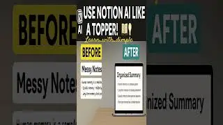 Use Notion AI Like a Topper! 📚✨ | Smart Note-Taking Hack for Students.