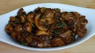 Butter Garlic Mushrooms || Mushroom Fry || Hyderabadi Taste N Fun