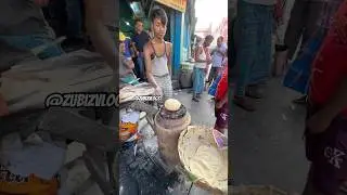 Desi Style Roti Phulka made on coal 🥵 chapati street style