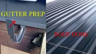 Installing a roof on a garage/Установка кровли на гараж