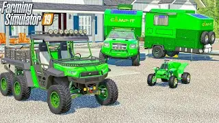 BILLIONAIRES CAMPING TRIP! | $1,560,000 CAMPING+TRAIL RIDING | FARMING SIMULATOR 2019