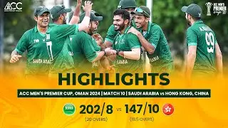 ACC Men's Premier Cup | Hong Kong, China vs Saudi Arabia | Highlights