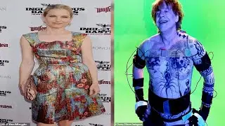 Bridget Fonda's composer husband Danny Elfman, 68, is UNRECOGNISABLE with tattoos and messy hair...