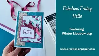 Stampin' Up Winter Meadow Hello