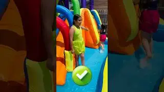 Water Slide Safety Rules for Kids No Climbing ☀️🛝Summer Fun
