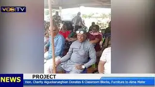 Hon. Aiguobarueghian Empowers Education with New Classroom Block Donation