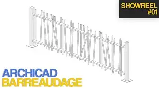 Pr&eacute;sentation barreaudage param&eacute;trique pour Archicad