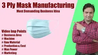 3 Ply fully Automatic Mask Making Machine || Manufacturing Business Ideas || Mask Making Business