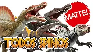 TODOS os SPINOSAURUS da Linha Jurassic World Mattel!! (2018 - 2025) #jurassicworld #spinosaurus 