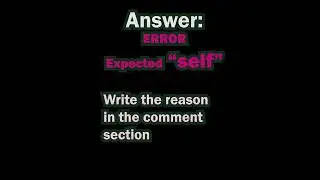 Can you solve this? Python QUIZ #36 #pythonprogramming #python #pythonquestions #shortyoutube