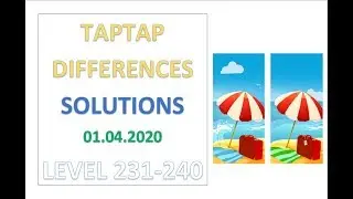 TapTap Differences Answers Level 231-240 Solutions