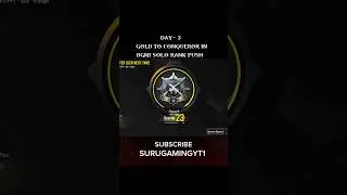 DAY- 3 GOLD TO CONQUEROR IN BGMI SOLO RANK PUSH #bgmi